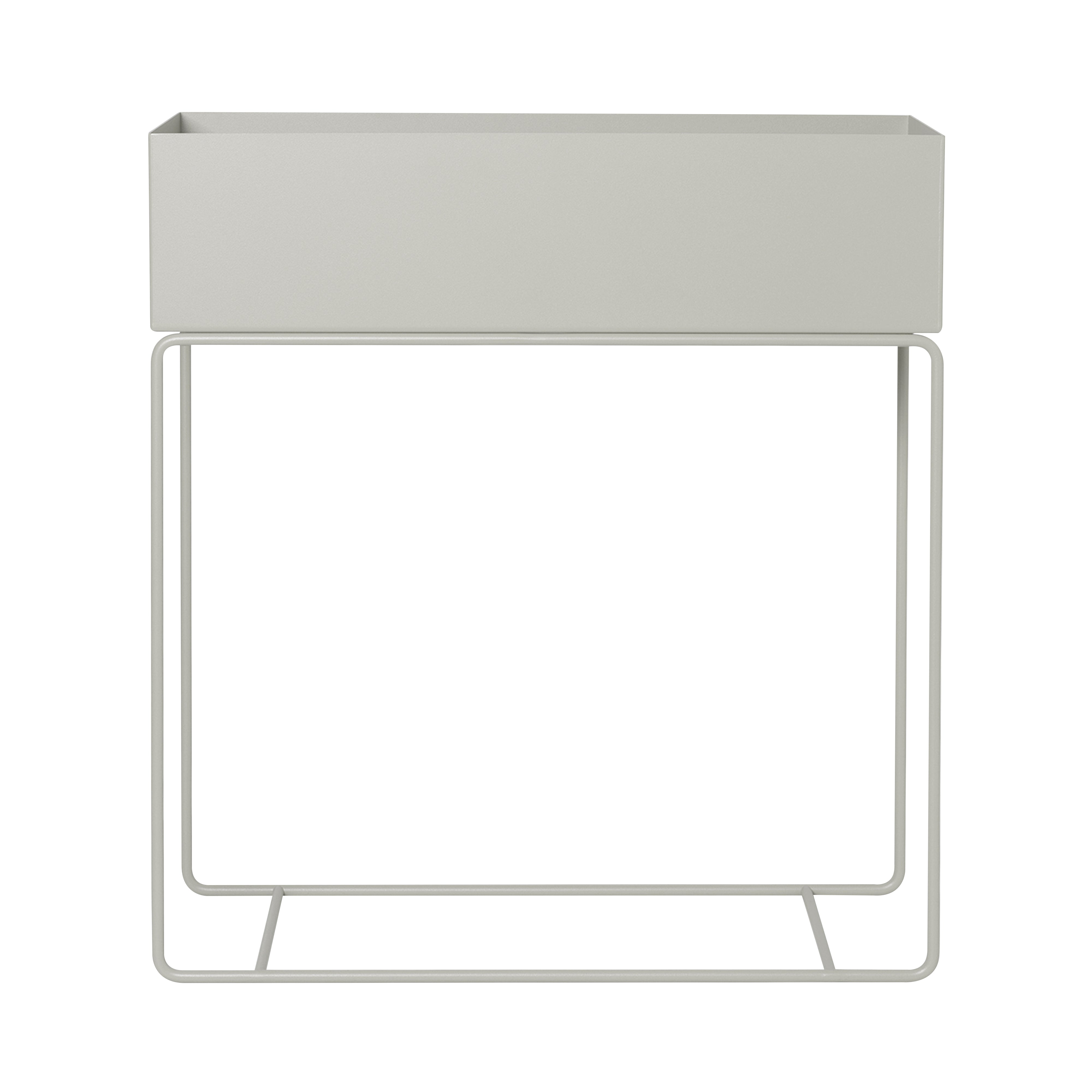 Plant Box: Rectangle + Light Grey