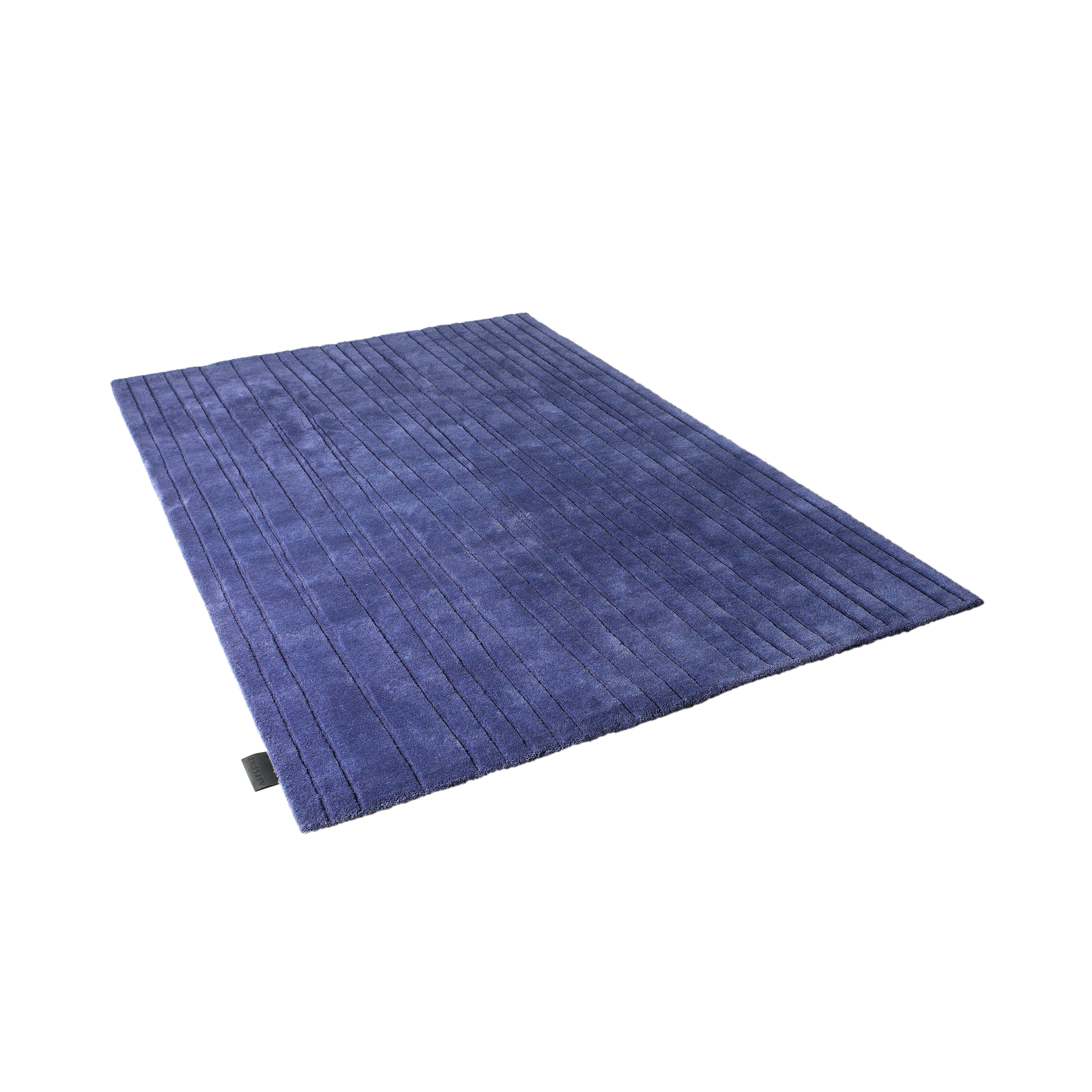 Lines Rug: Small + Indigo