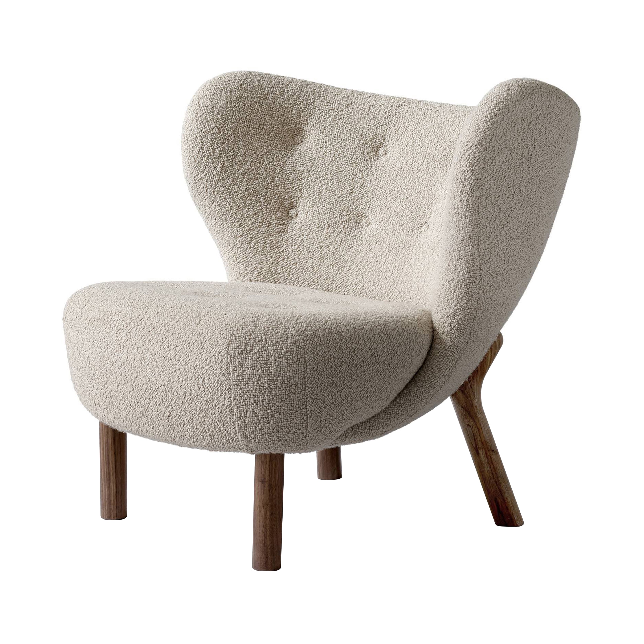 Little Petra Lounge Chair: VB1 + Oiled Walnut + Karakorum 003