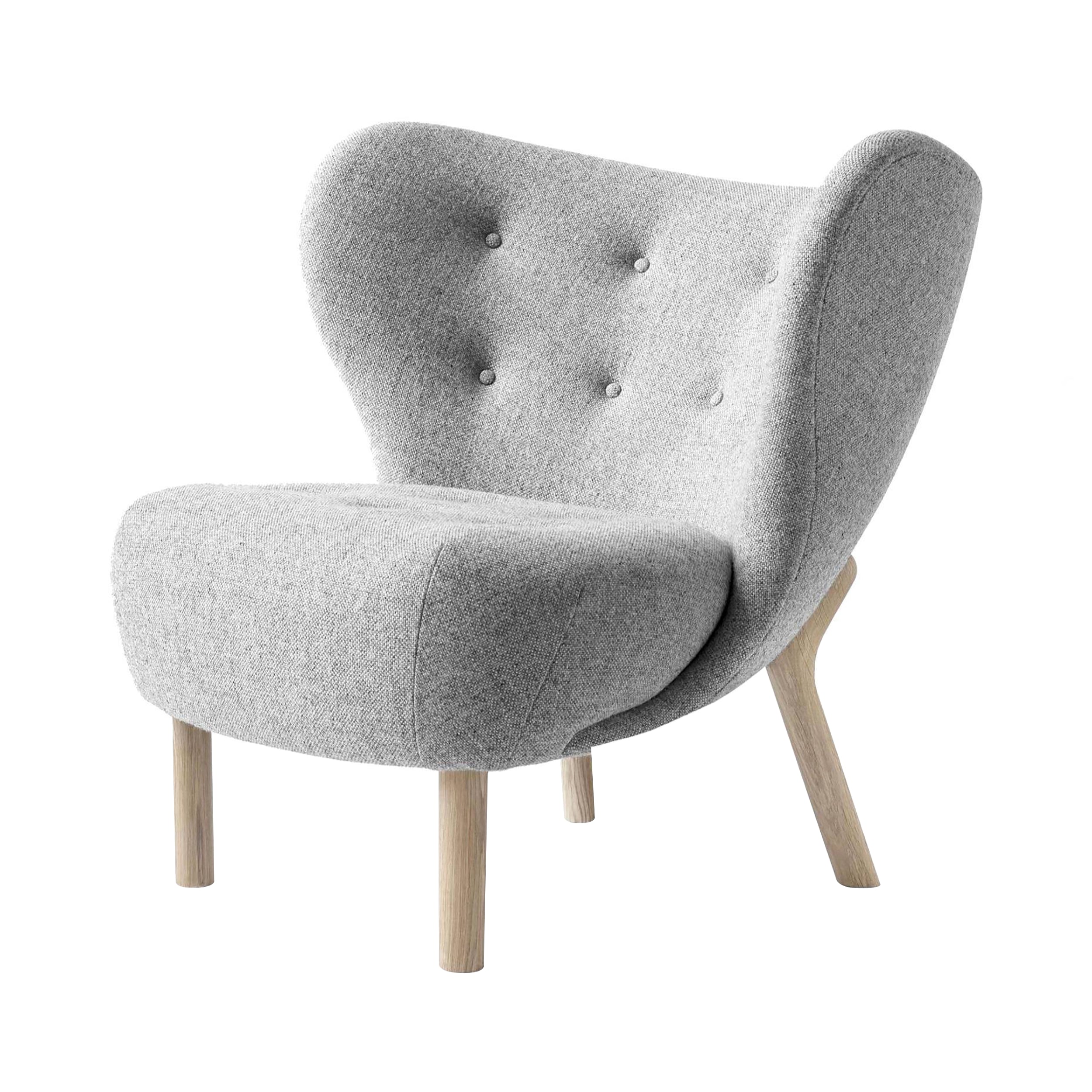 Little Petra Lounge Chair: VB1 + White Oiled Oak + Hallingdal 130