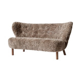 Little Petra Sofa: VB2 + Oiled Walnut + Sheepskin Sahara