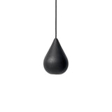 Liuku Base Pendant Light: Drop + Black Stained Lacquered