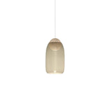 Liuku Pendant Ball Light: Smoked + Natural Matt Lacquered