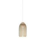 Liuku Pendant Ball Light: Smoked + Natural Matt Lacquered