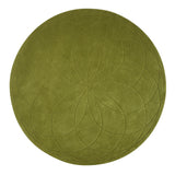 Lotus Round Rug: Large + Pea
