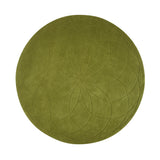 Lotus Round Rug: Small + Pea