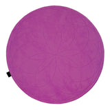 Lotus Round Rug: Large + Dark Fuchsia