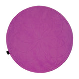 Lotus Round Rug: Medium + Dark Fuchsia
