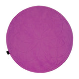 Lotus Round Rug: Medium + Dark Fuchsia