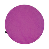 Lotus Round Rug: Small + Dark Fuchsia