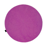 Lotus Round Rug: Small + Dark Fuchsia