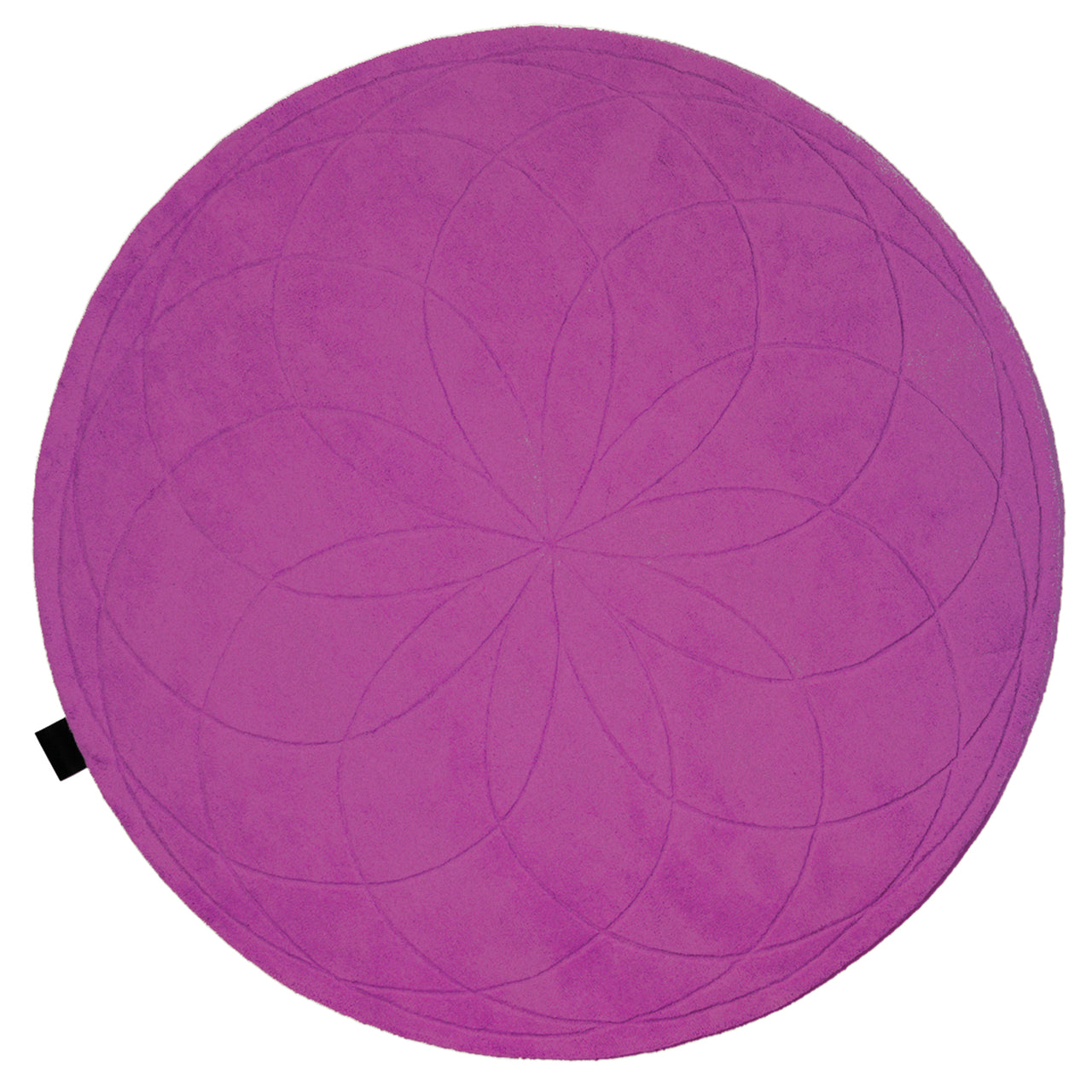 Lotus Round Rug: Extra Large + Dark Fuchsia