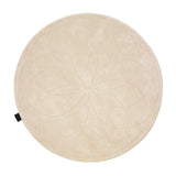 Lotus Round Rug: Medium + Light Beige