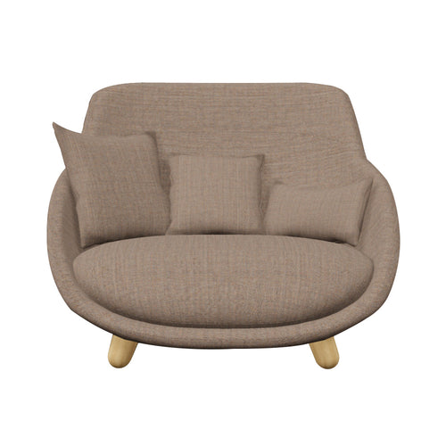 Love Sofa: Highback + White Wash Stained