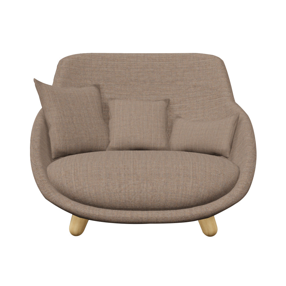 Love Sofa: Highback + White Wash Stained