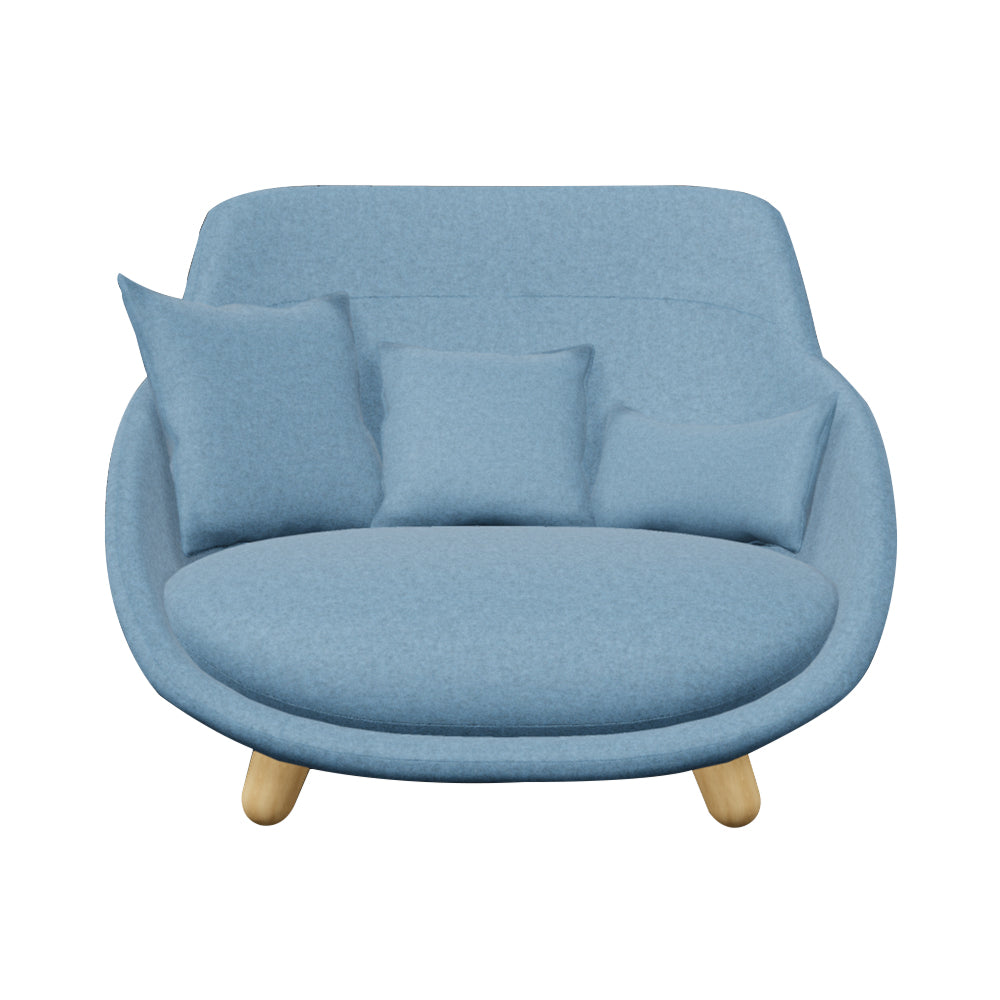 Love Sofa: Highback + White Wash Stained