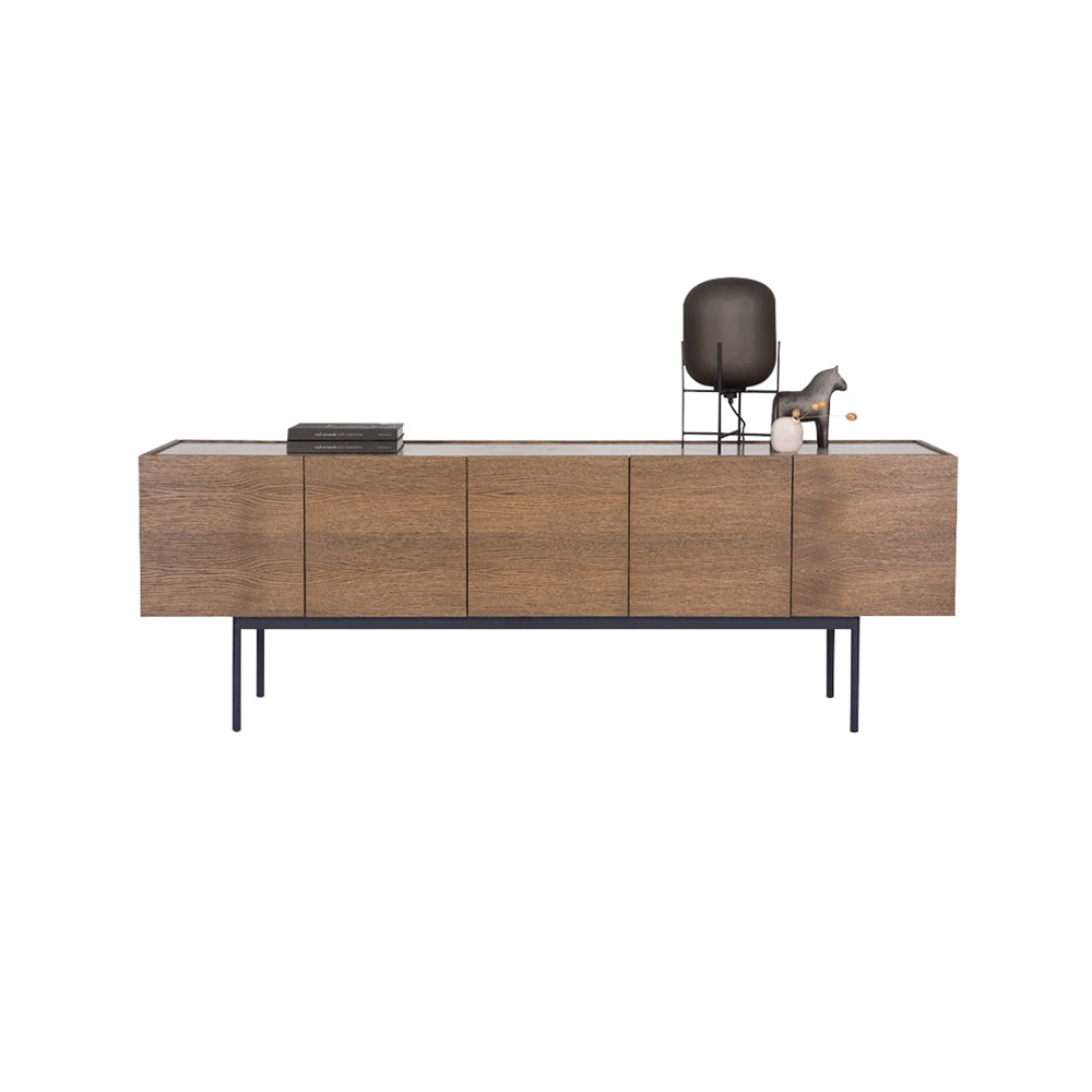 Luc Sideboard 200 with Doors: Stone Top