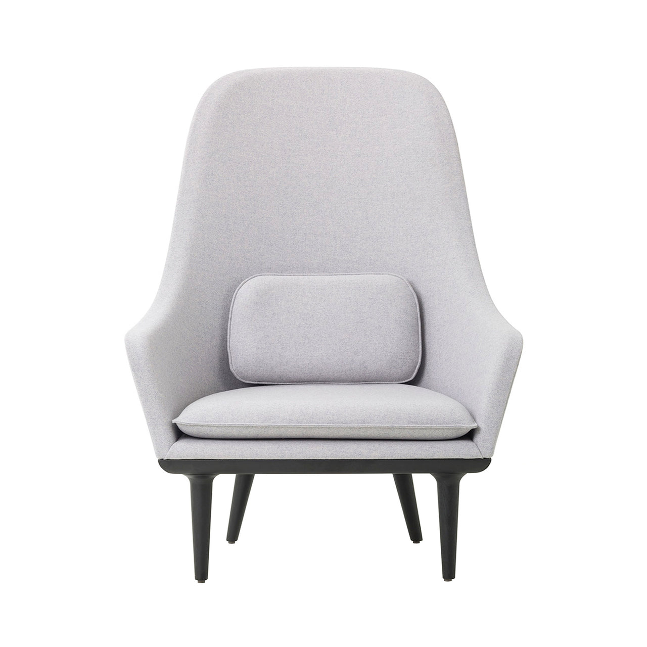 Lunar Highback Lounge Chair: Grey Oak