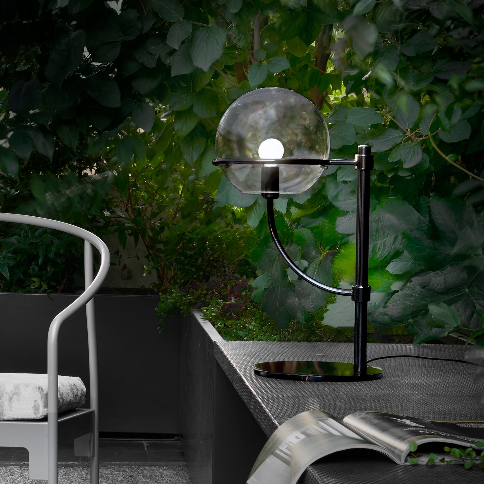 Lyndon Table Lamp: Outdoor