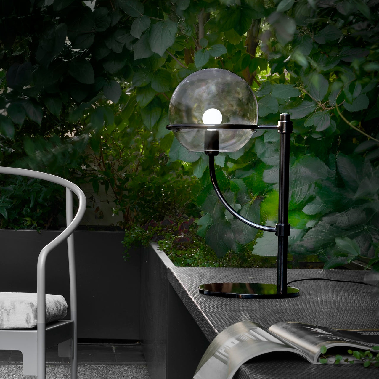 Lyndon Table Lamp: Outdoor