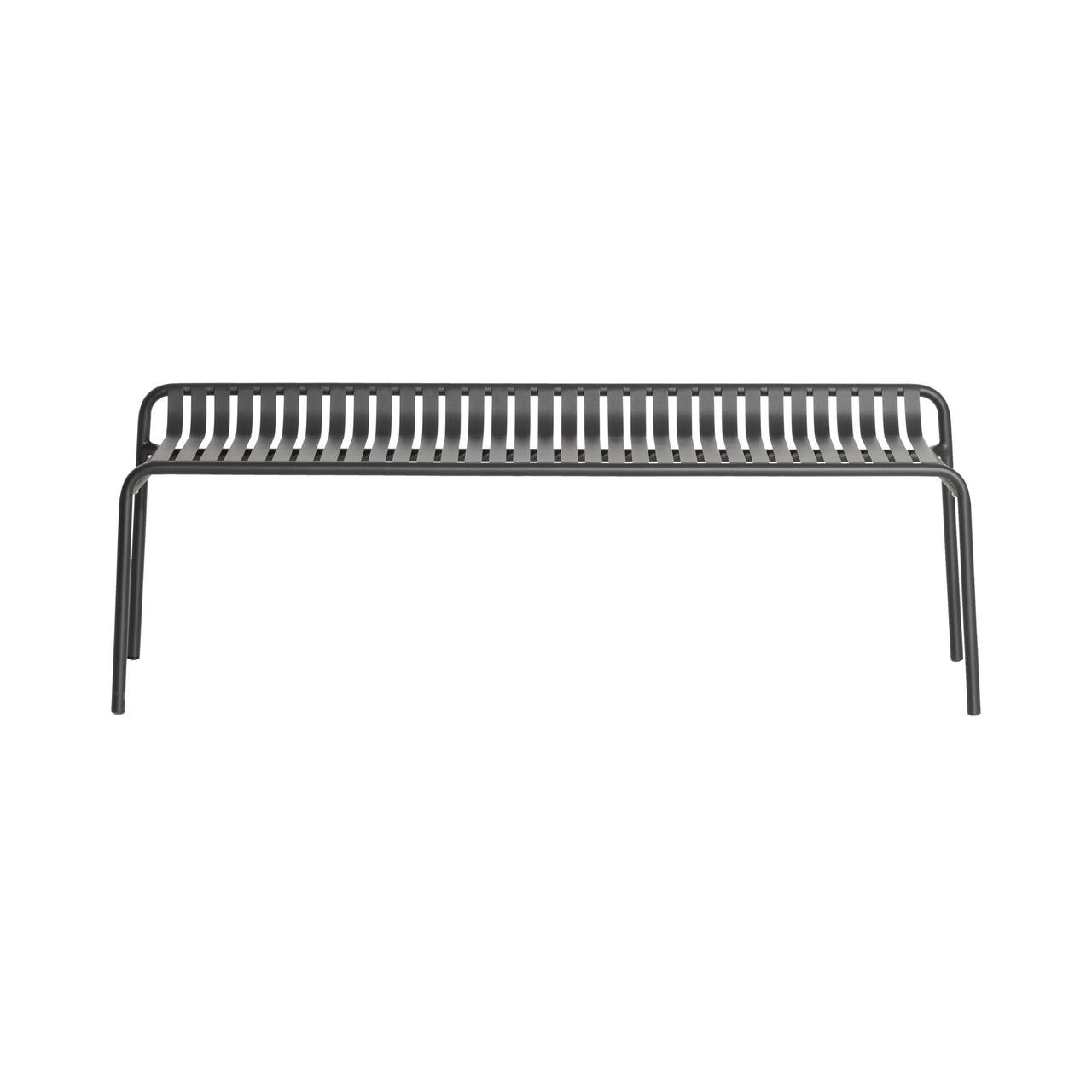 Week-End Garden Bench without Back: Black