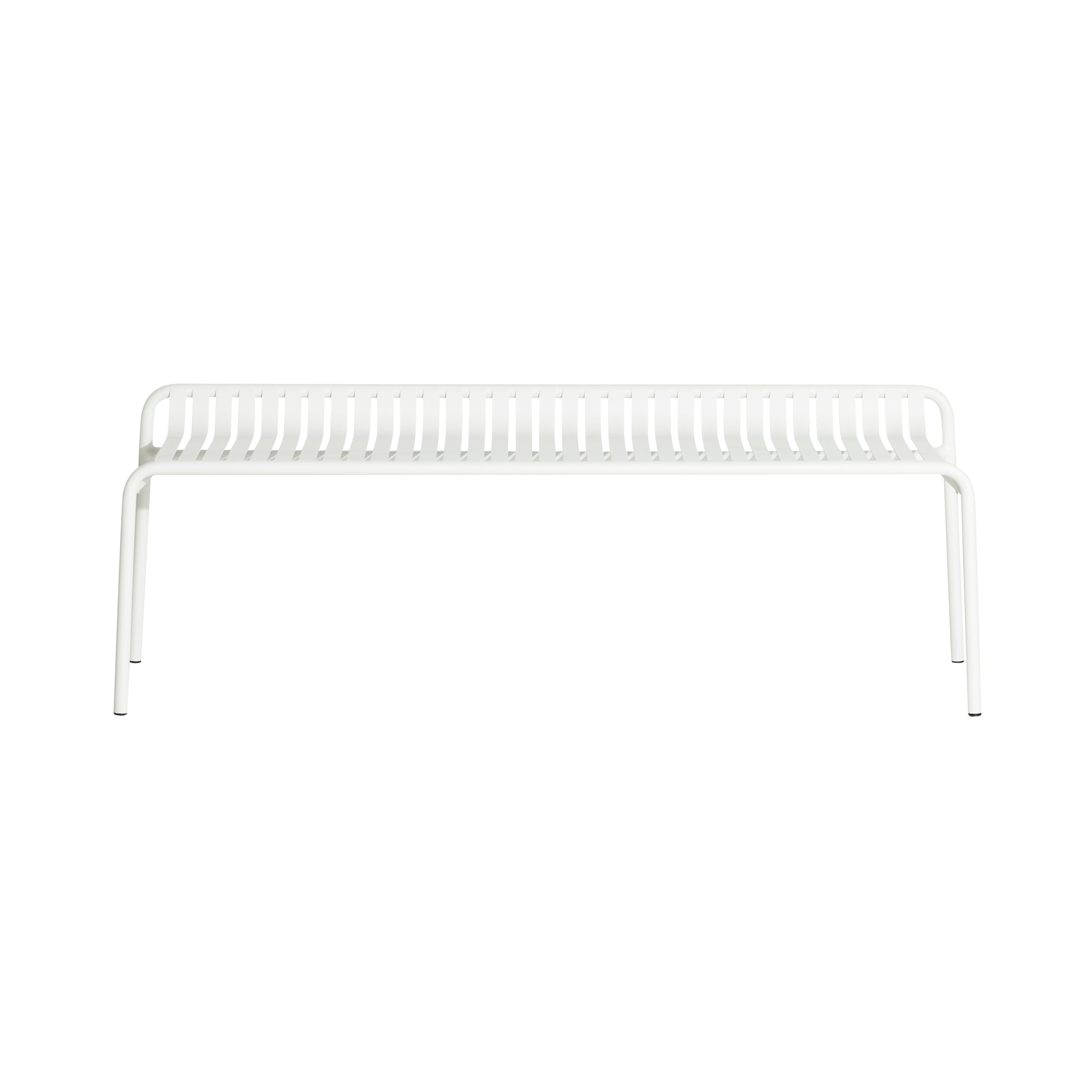 Week-End Garden Stacking Bench without Back: White
