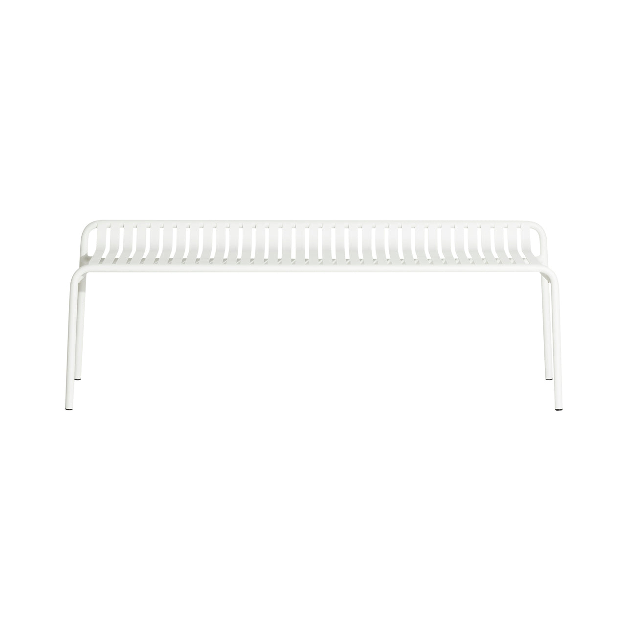 Week-End Garden Stacking Bench without Back: White