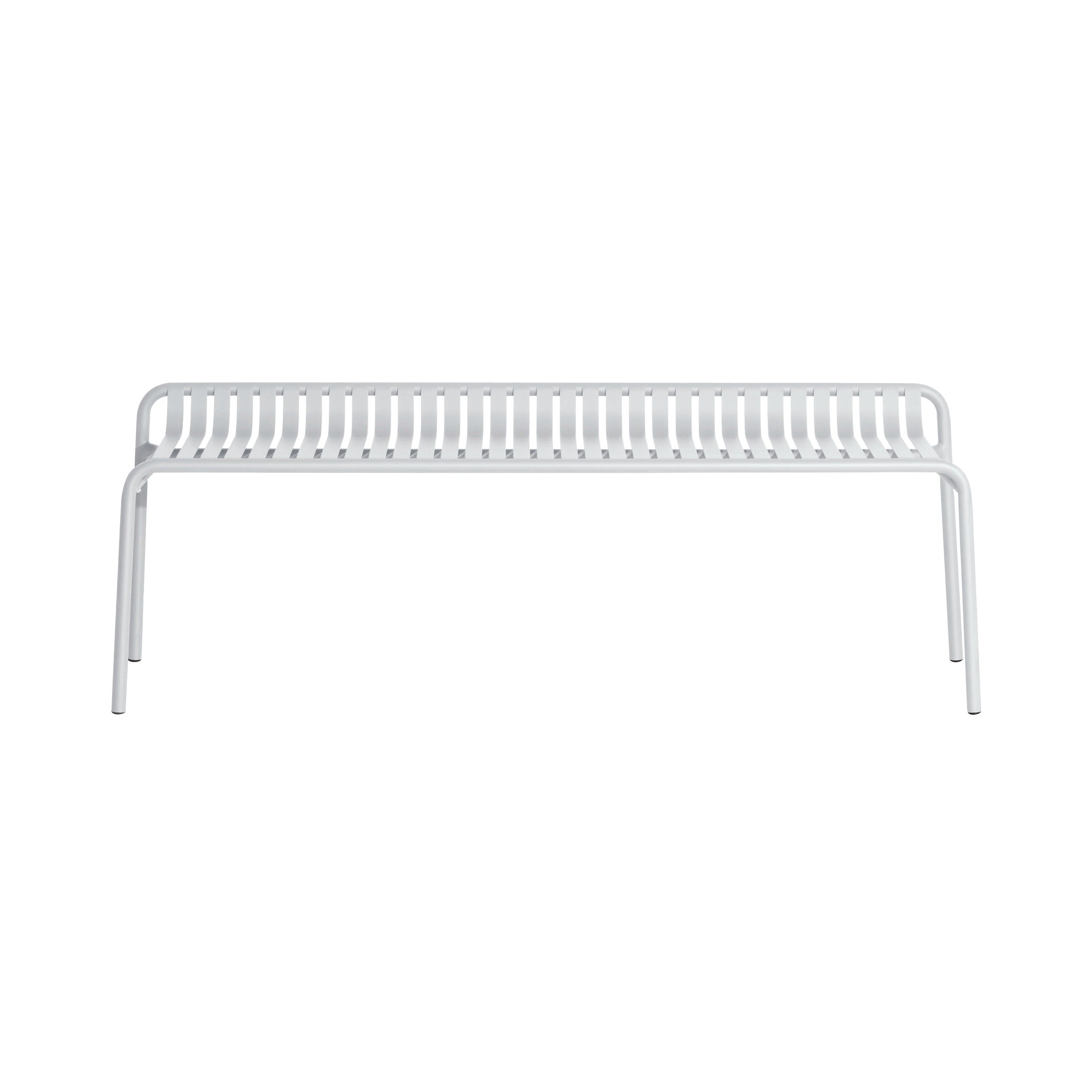 Week-End Garden Bench without Back: Pearl Grey