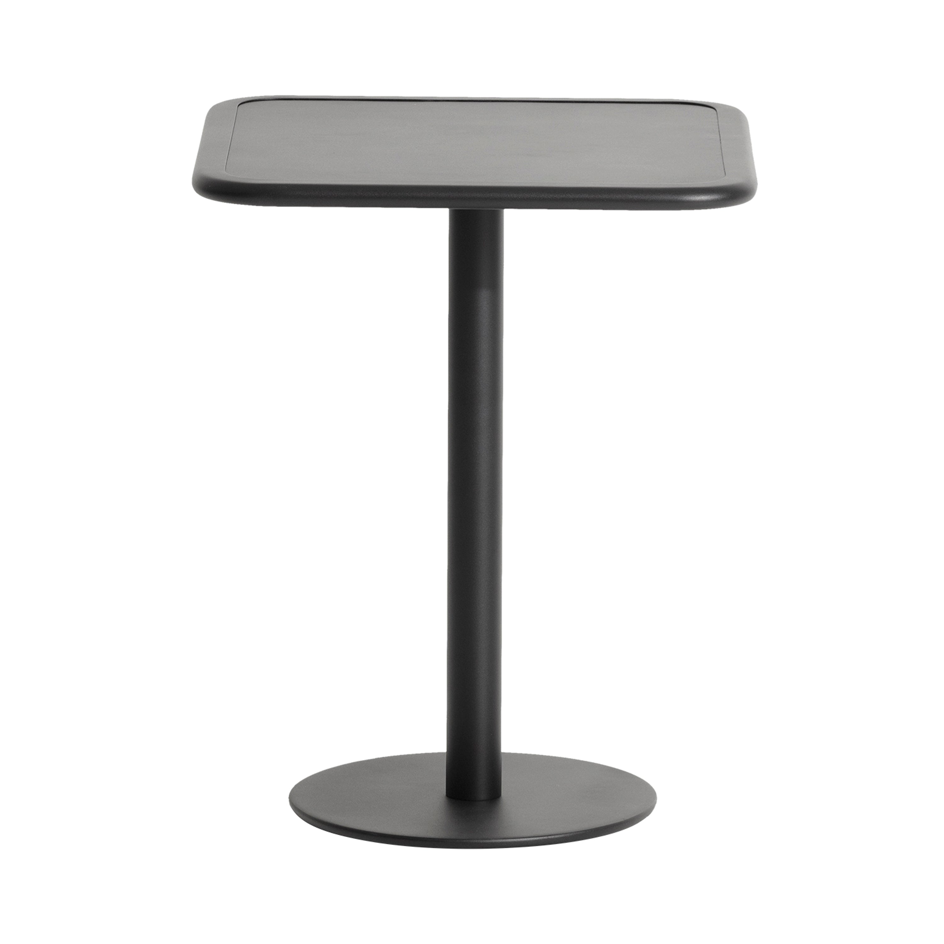 Week-End Bistro Table: Square + Black