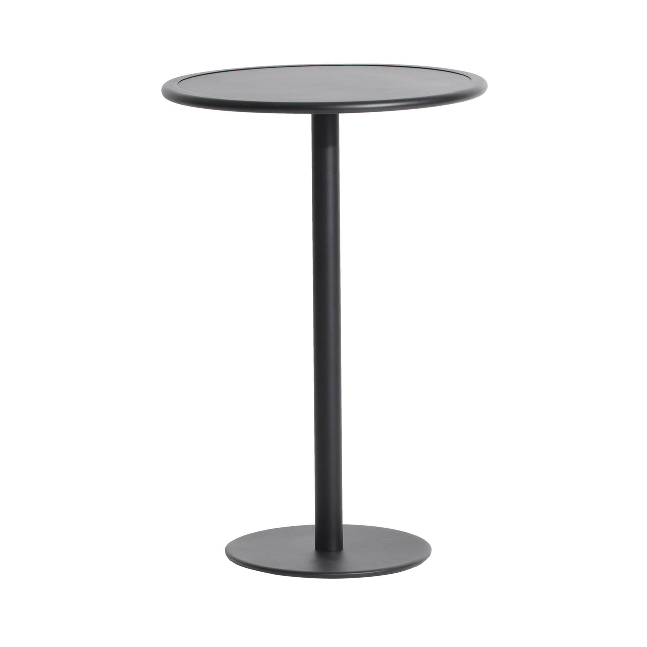 Week-End Bistro High Table: Round + Black