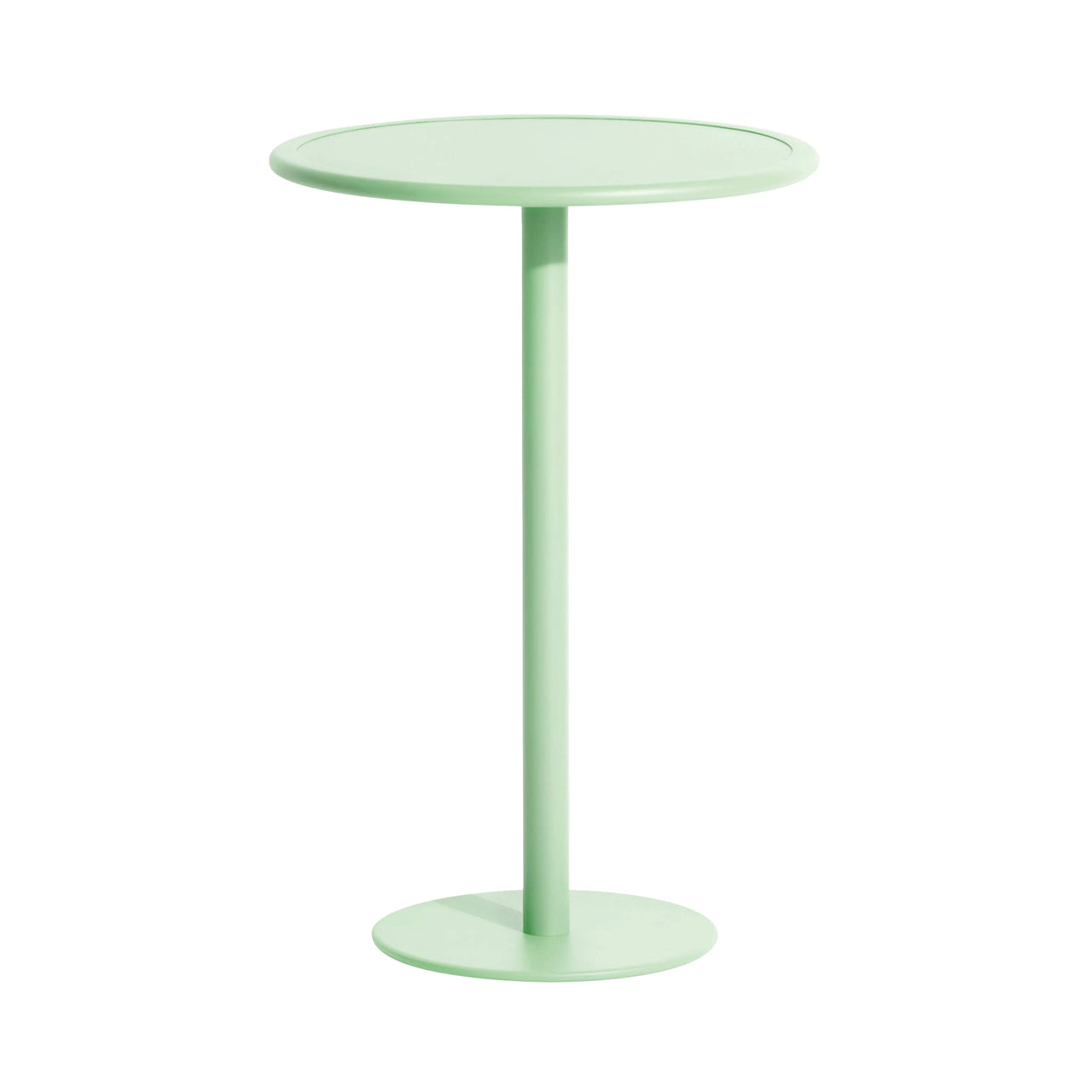 Week-End High Table: Round + Pastel Green