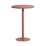 Week-End High Table: Round + Terracotta