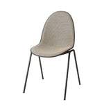 Eternity Sidechair: Front Upholstered + Coffee Waste Black