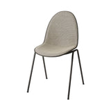 Eternity Side Chair: Front Upholstered + Coffee Waste Black