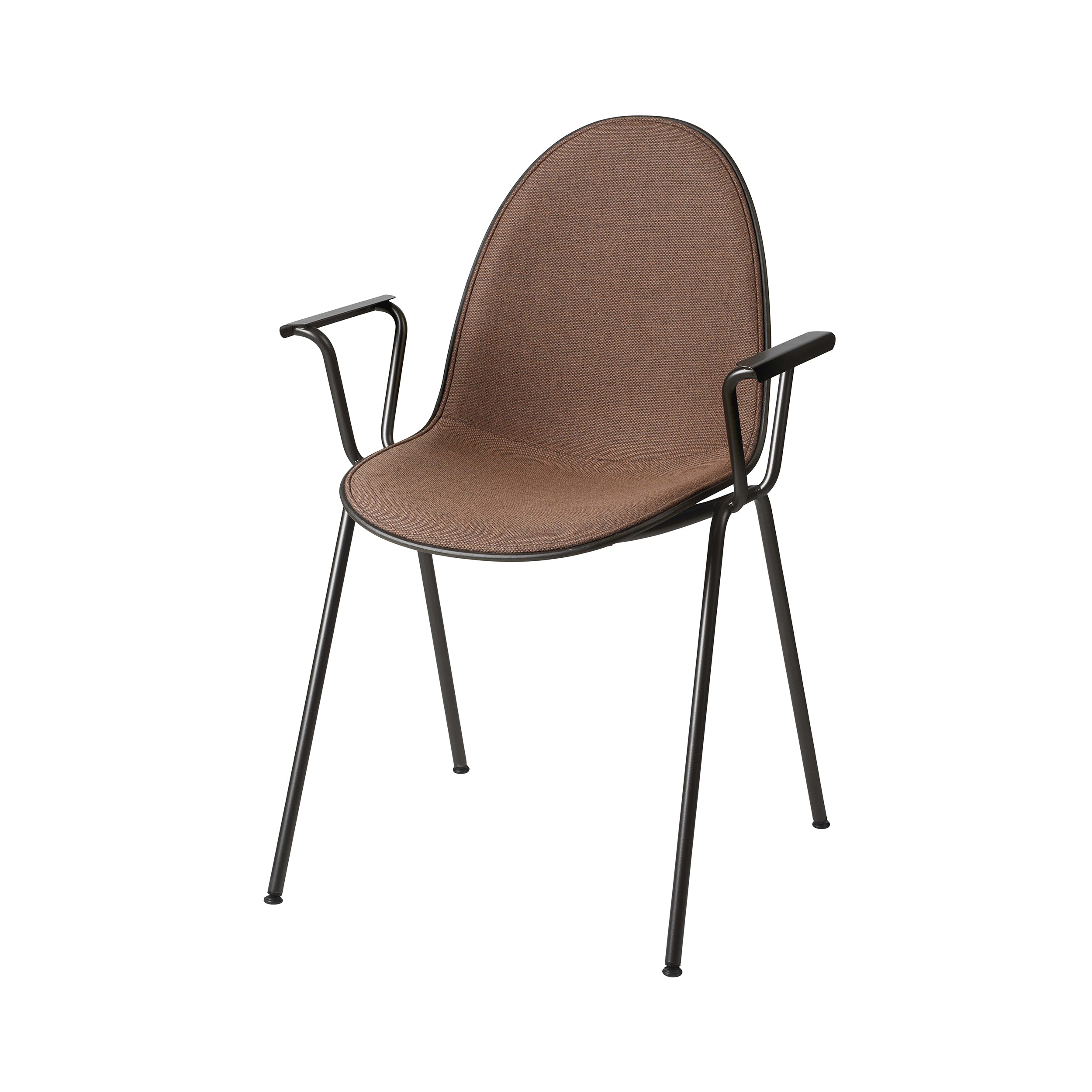 Eternity Armchair: Front Upholstered + Coffee Waste Black