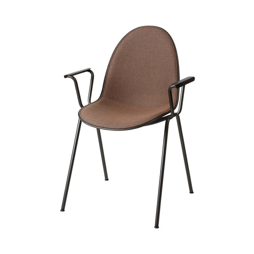 Eternity Armchair: Front Upholstered + Coffee Waste Black