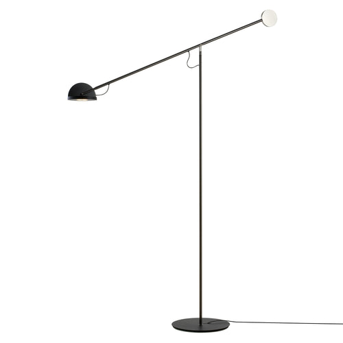 Copérnica Floor Lamp: Satin Nickel