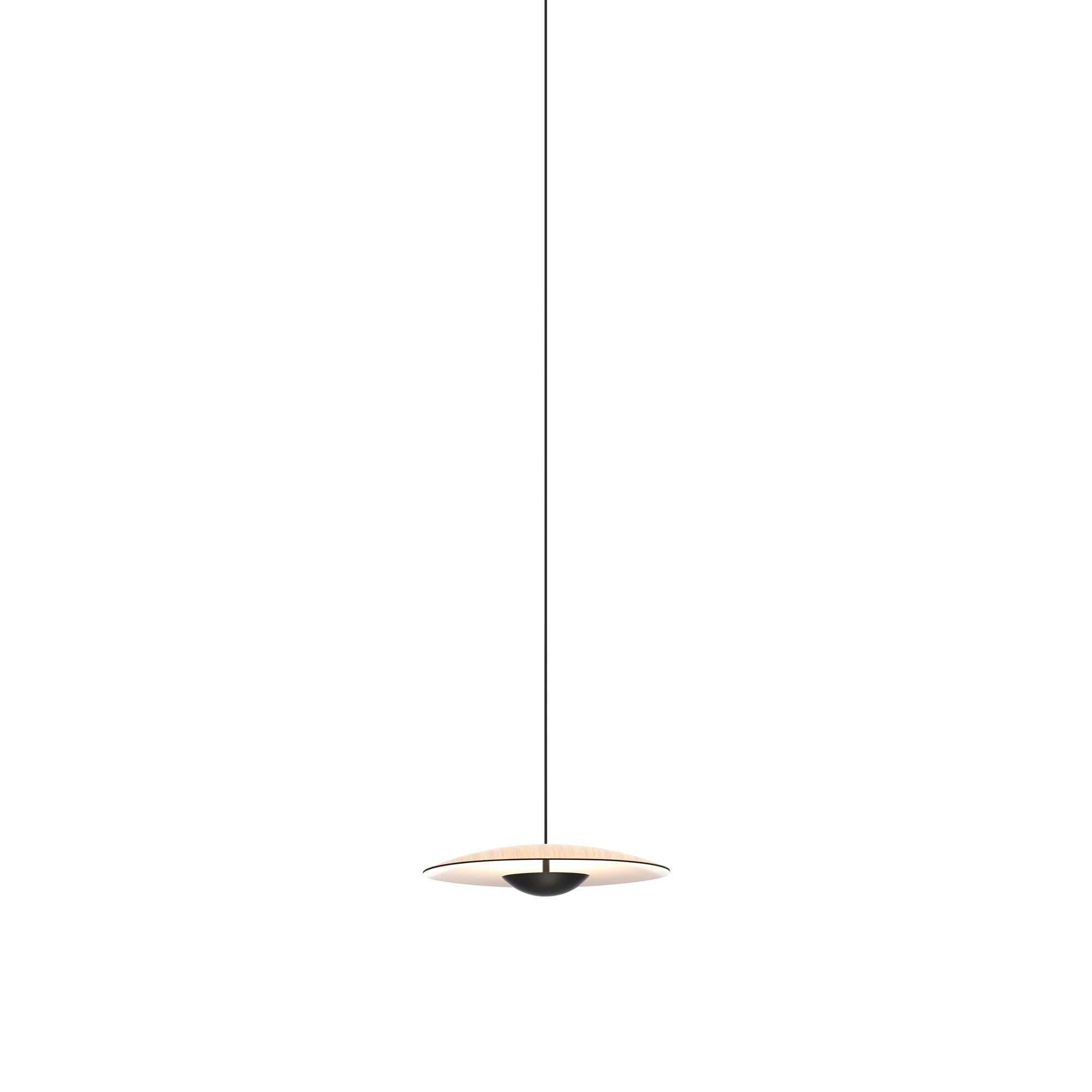 Ginger 20-24V Pendant Light: Oak + White