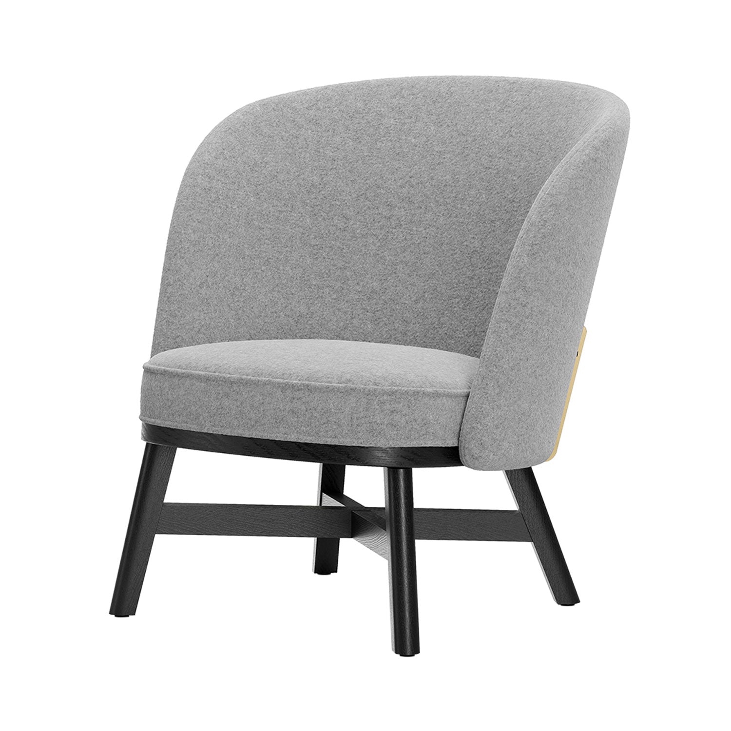 Mr.B Lounge Chair: Black Oak
