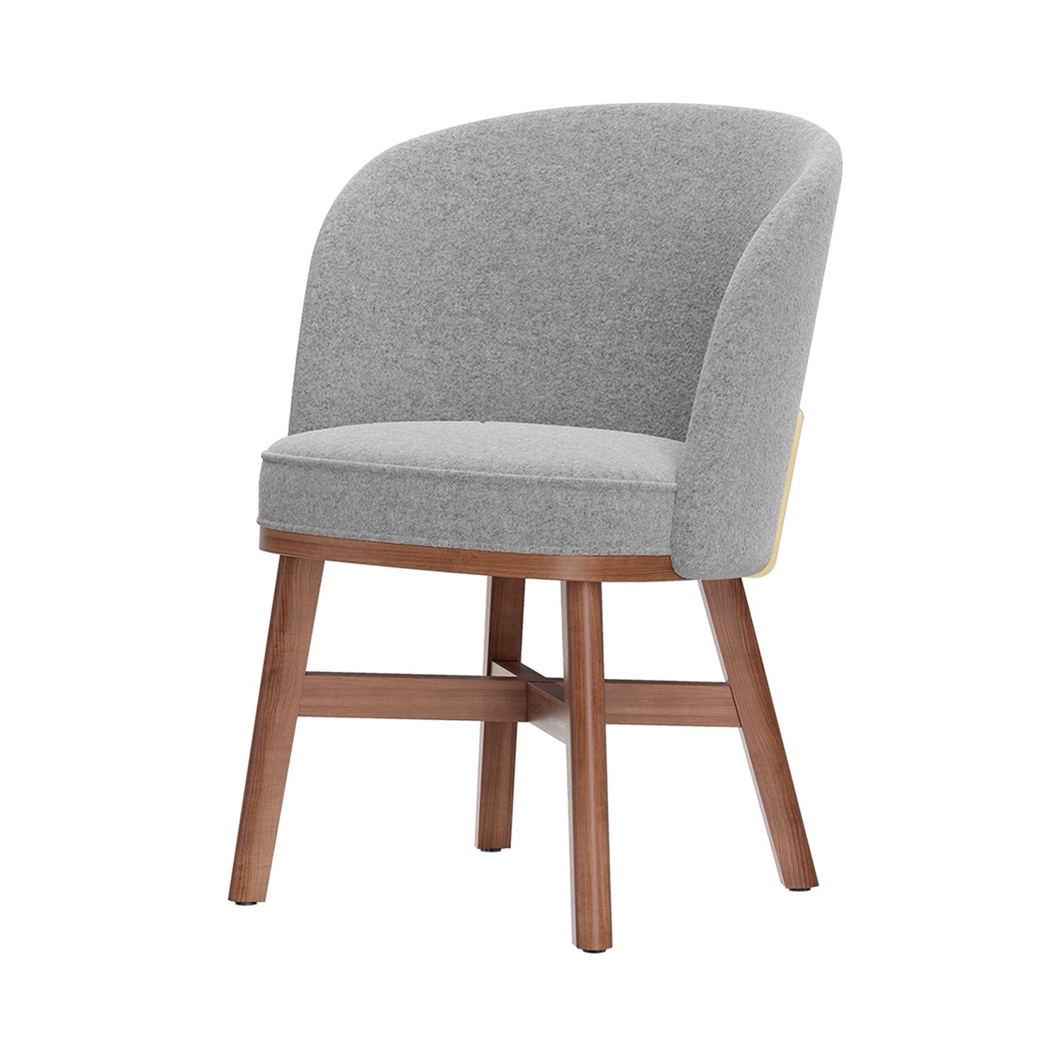 Mr.B Dining Chair: Natural Walnut