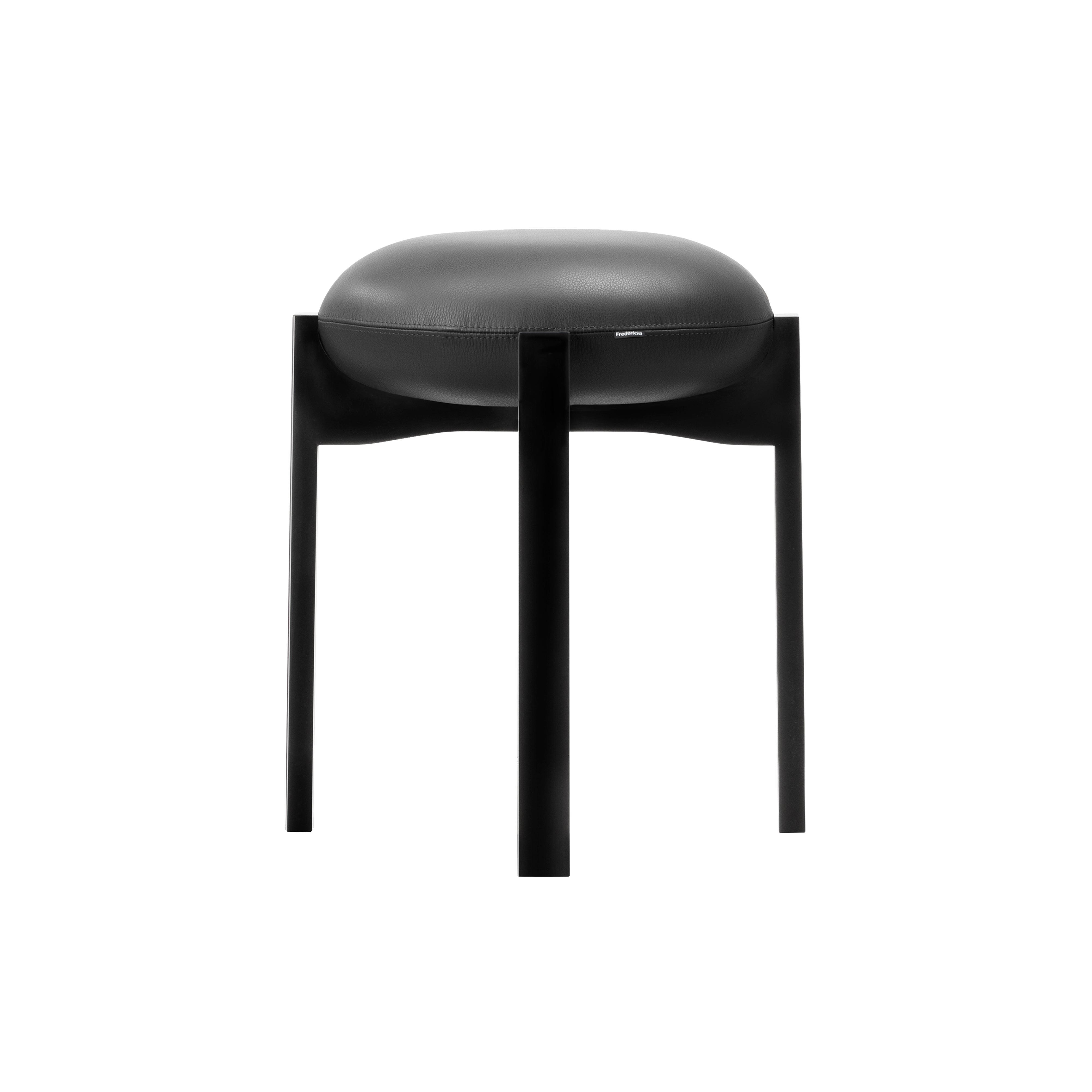 Pioneer Stool: Black Lacquered