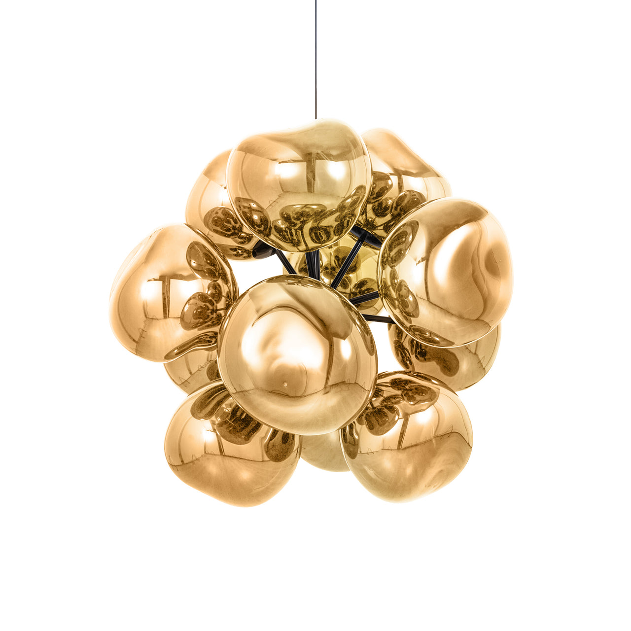 Melt Burst Chandelier: Gold