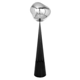 Melt Cone Fat Floor Light: Silver