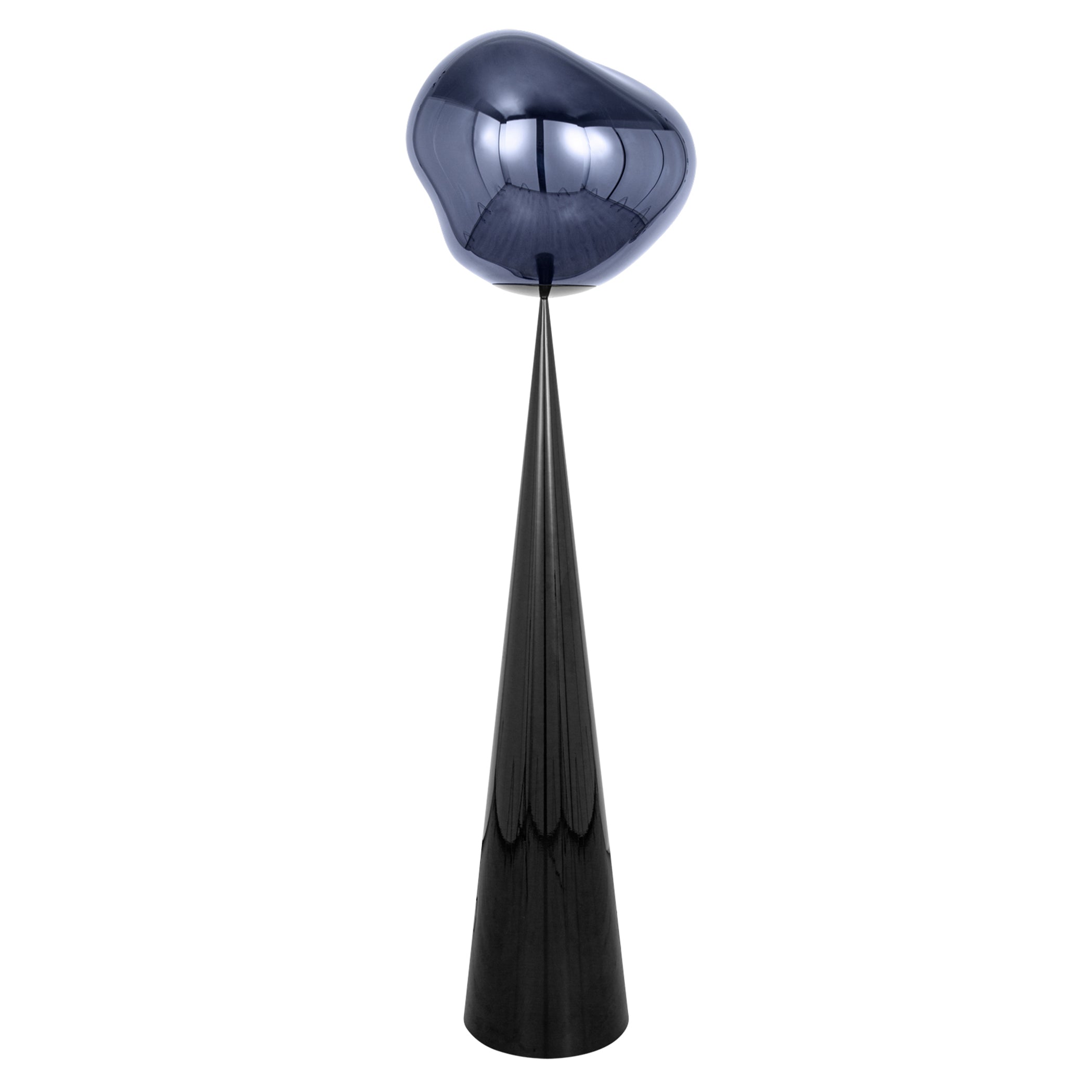 Melt Cone Fat Floor Light: Smoke