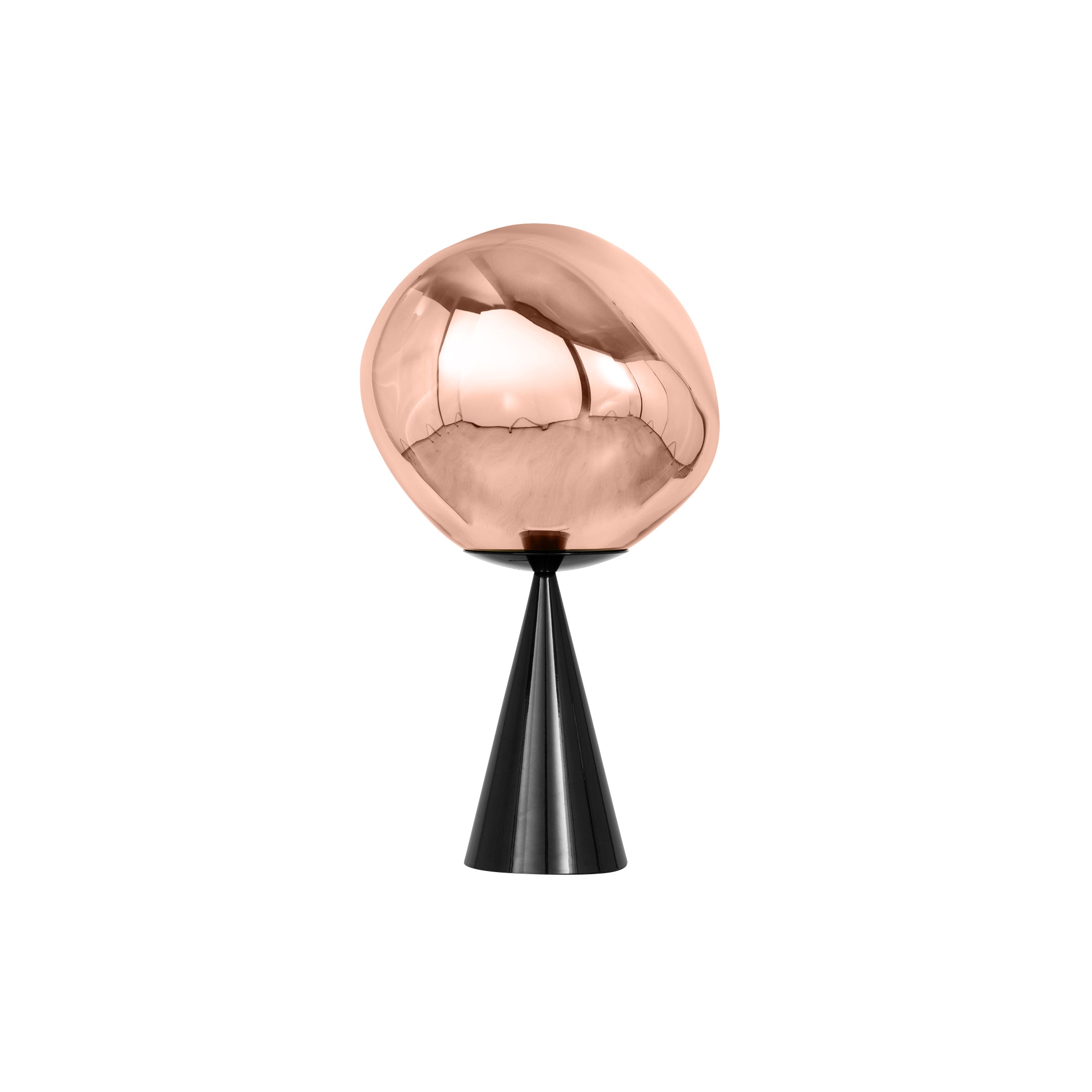 Melt Cone Fat Table Lamp: Copper