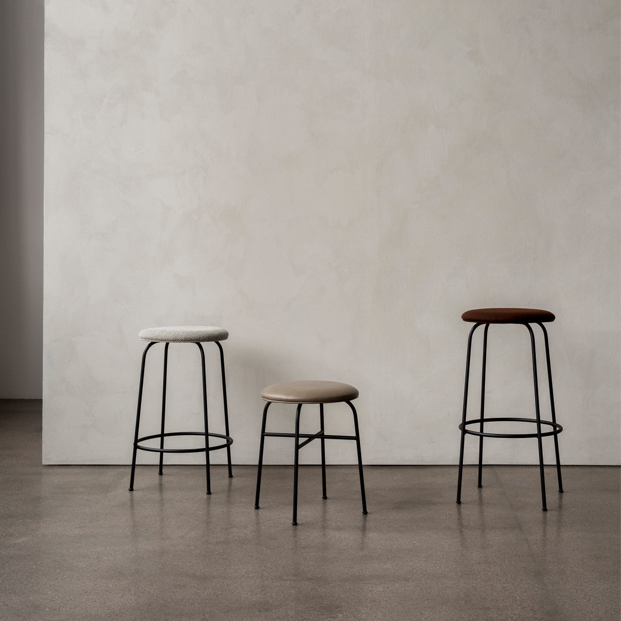 Afteroom Stool: Upholstered