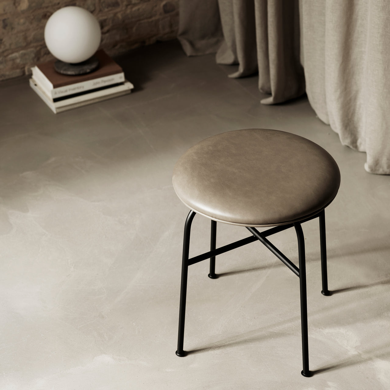 Afteroom Stool: Upholstered