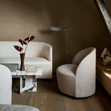 Tearoom Lounge Swivel Chair with Return