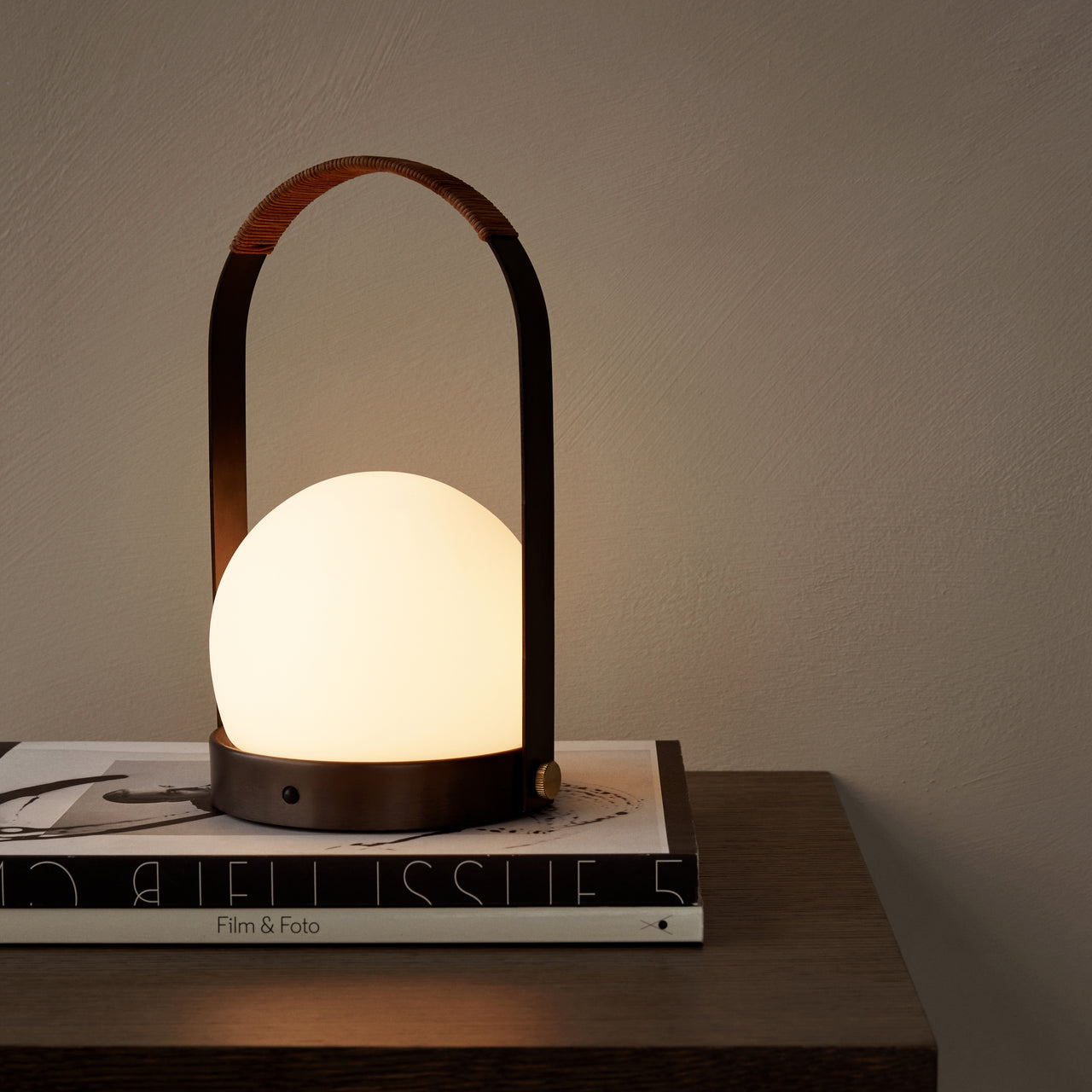 Carrie Portable Table Lamp: Metallic - Quick Ship