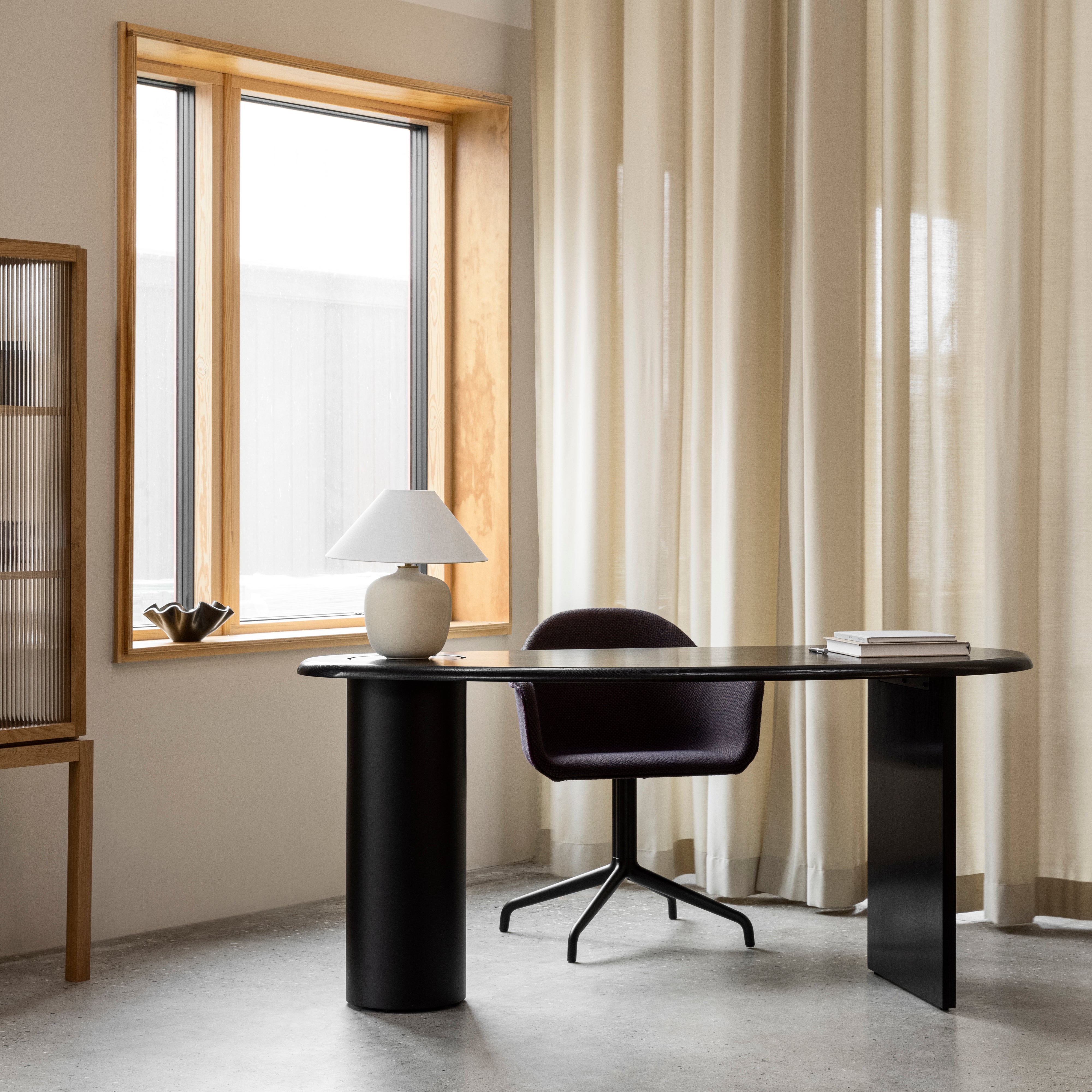 Harbour Dining Chair Star Base: Upholstered